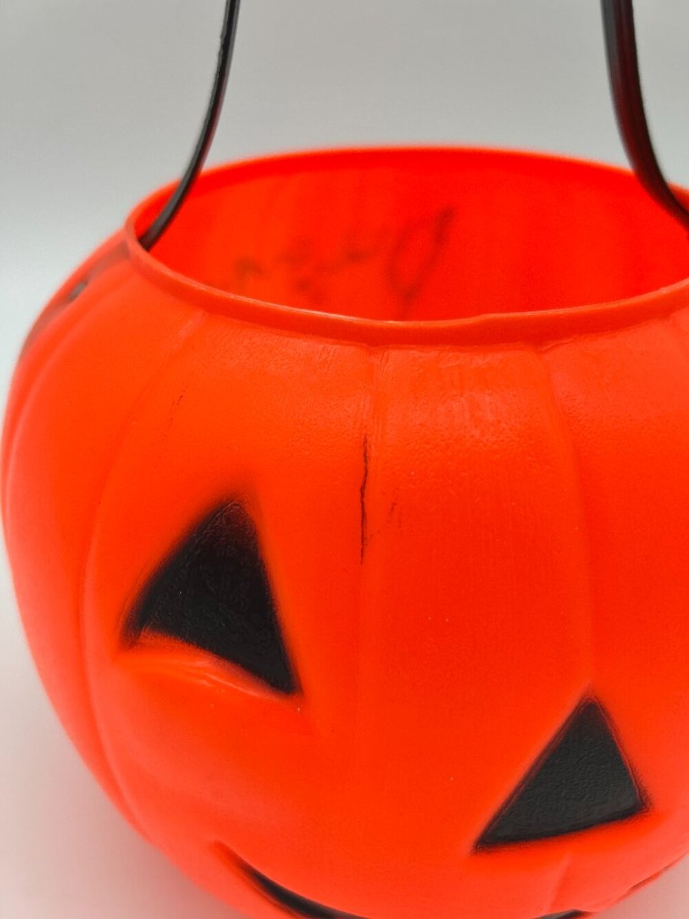 VTG Empire Blow Mold Jack O’Lantern Candy Bucket Pumpkin TrickOrTreat Pail 1980 - Picture 3 of 9